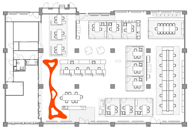 Rabobank Witte Dame Eindhoven : plattegrond : odeon architecten