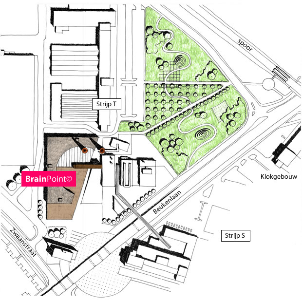 BrainPoint Eindhoven : situatie : Strijp S : Strijp T : Strijp R : odeon architecten