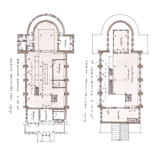 Kerk : plattegronden : odeon architecten